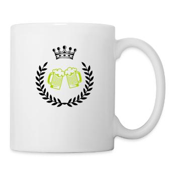 bier wappen 1 - Tasse - Weiß - Rechts