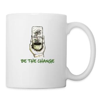 Sei die Veränderung - Tasse - Weiß - Rechts