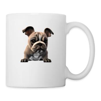 Chiens Chien bouledogue Français Chien Propriétaire - Mug blanc - blanc - Droite