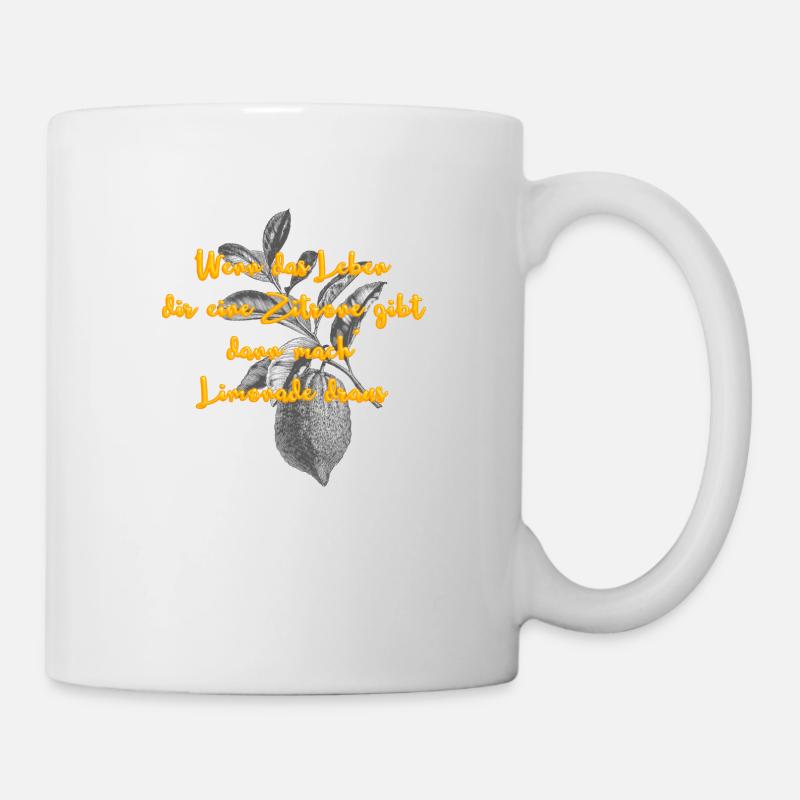 Limonade - Tasse - Weiß