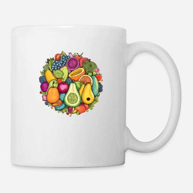 Salade de fruits - Mug blanc - blanc