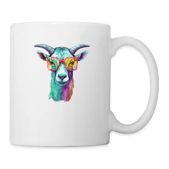 Biki die Ziege - Tasse - Weiß - Rechts