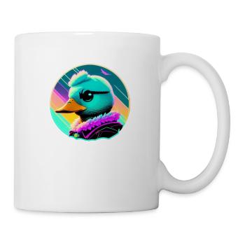 Cyber Duck coloré - Mug blanc - blanc - Droite