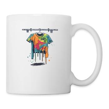 Chemise graffiti - Mug blanc - blanc - Droite