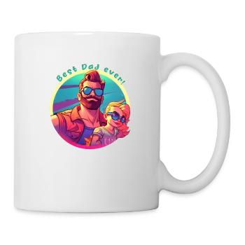Meilleur papa de tous les temps! - Mug blanc - blanc - Droite