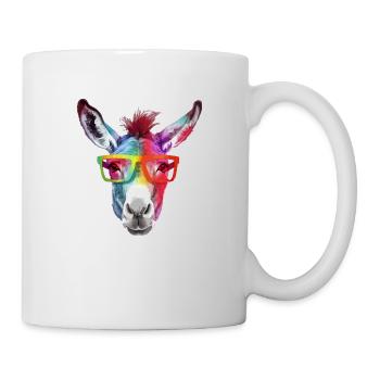 Hian l'âne à lunettes - Mug blanc - blanc - Droite