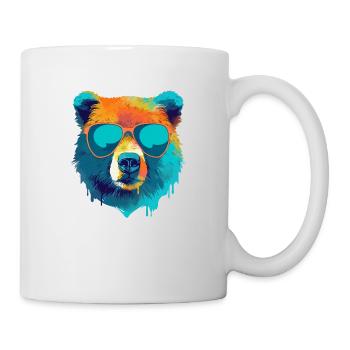 Bill der bär mit der Brille - Tasse - Weiß - Rechts