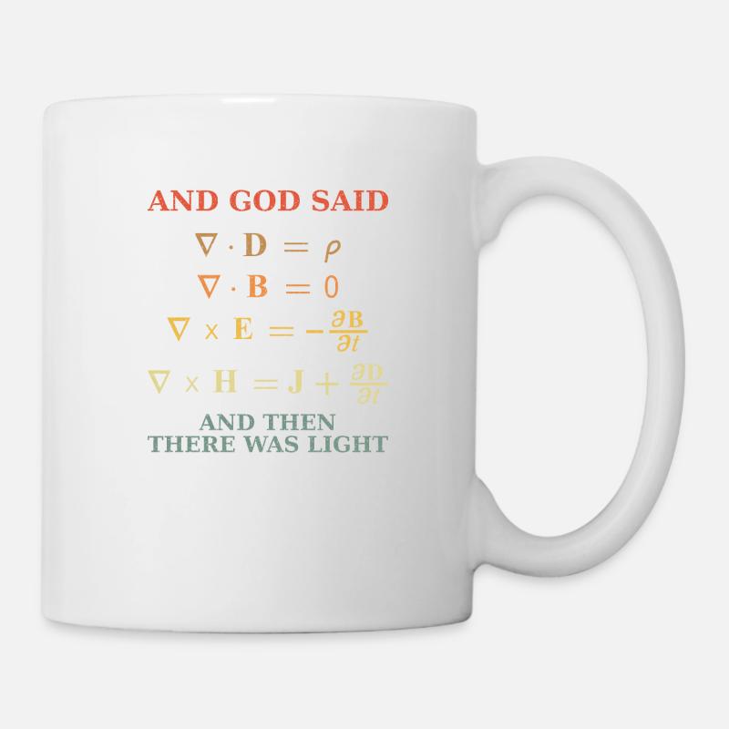 Maxwell Gleichung Vintage Retro - Tasse - Weiß