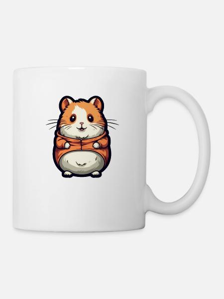 Süßer Hamster - Tasse - Weiß