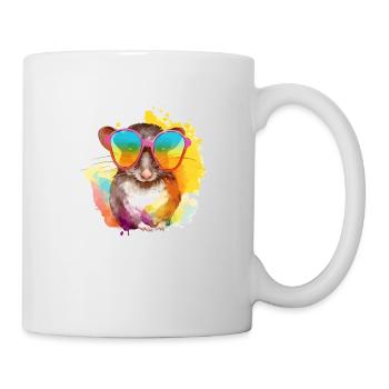 Mischen Sie die Brillenspitzmaus - Tasse - Weiß - Rechts