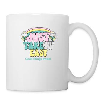 Allez-y doucement - Mug blanc - blanc - Droite