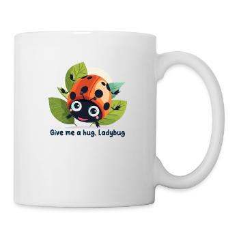 Give me a hug, Ladybug - Mug blanc - blanc - Droite