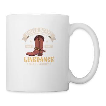 Line Dance Boots Beats Good Company Western Countr - Tasse - Weiß - Rechts