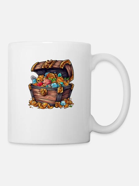A treasure chest - Mug - white