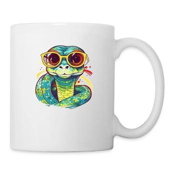 Sna die Brillenschlange - Tasse - Weiß - Rechts