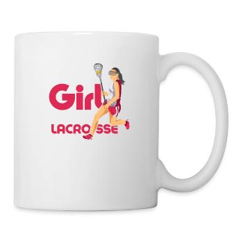 This Girl Loves Lacrosse Lacrosse Player Woman - Tasse - Weiß - Rechts