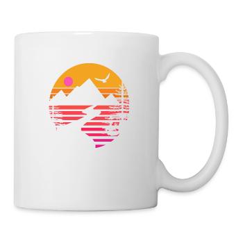 Mountains Outdoor Retro - Mug - white - Right