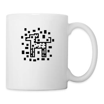 Dalmatinisches Muster - Tasse - Weiß - Rechts