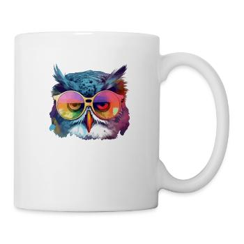 Ouzou la chouette - Mug blanc - blanc - Droite