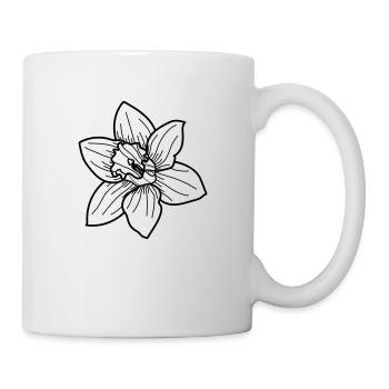 Daffodil flower - Mug - white - Right