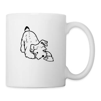 Hund Chien - Mug blanc - blanc - Droite