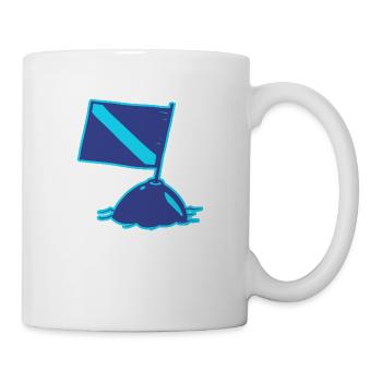 Le Drapeau de Plongée - Mug blanc - blanc - Droite
