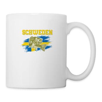 Ich Muss Nach Schweden Die Fische Vermissen Mich - Tasse - Weiß - Rechts