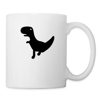 Der Dino von Cactus Run - Tasse - Weiß - Rechts