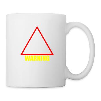 Warnung Raver - Tasse - Weiß - Rechts