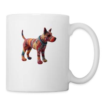 Bekannt wie ein bunter Hund ist eine Redensart - Tasse - Weiß - Rechts