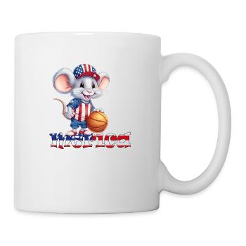 Merica Independence Day 4th of July Baseball Mouse - Mug - white - Right