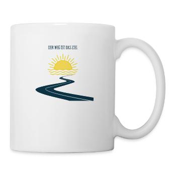 DER WEG IST DAS ZIEL - Tasse - Weiß - Rechts