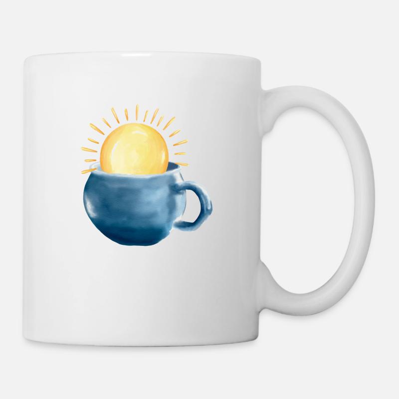 Sun in the cup - Mug - white