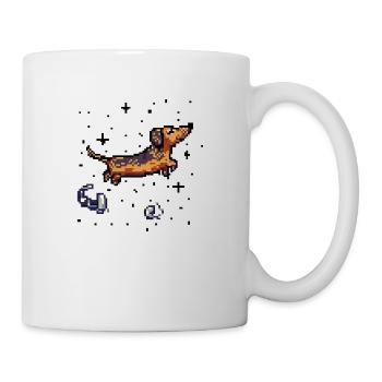 dachshund - Tasse - Weiß - Rechts