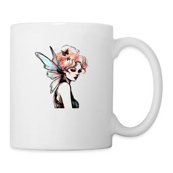 Dessin à l’aquarelle féerique - Mug blanc - blanc - Droite