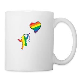 Cupid LGBT flag - Mug - white - Right