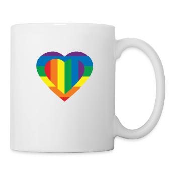 LGBT FLAG COLOR - Mug - white - Right