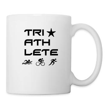 Triathlon Swim Bike Run Marathon - Tasse - Weiß - Rechts