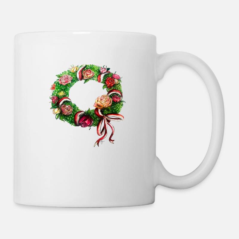 Buchskranzl painted - Mug - white
