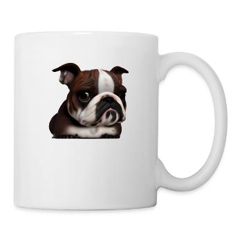 Hundehalter Hund Bulldogge Hunde Hundebesitzer - Tasse - Weiß - Rechts