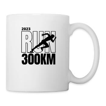 Courir 300km - Mug blanc - blanc - Droite