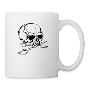 Schneider // Skull // Illustration - Tasse - Weiß - Rechts