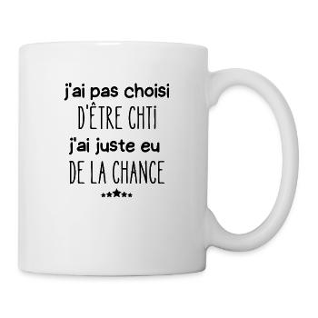 j'ai pas choisi d'être chti - Mug blanc - blanc - Droite