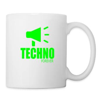 Techno für immer - Tasse - Weiß - Rechts