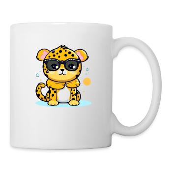 Mazzi der Leopard - Tasse - Weiß - Rechts