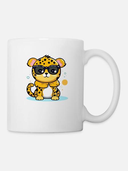 Mazzi der Leopard - Tasse - Weiß