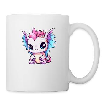 Dragon Kawaii Drawing - Mug - white - Right