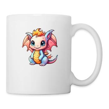 Dragon Kawaii Drawing - Mug - white - Right