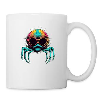 Mikala l'araignée à lunettes - Mug blanc - blanc - Droite