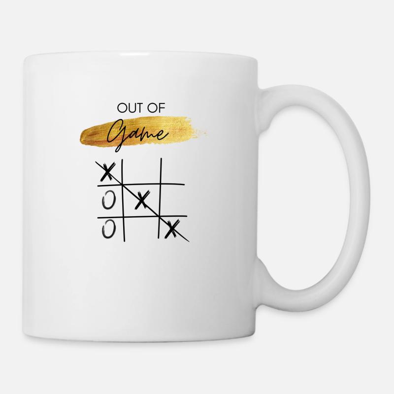 Außerhalb des Spiels - Tic Tac Toe - Tasse - Weiß